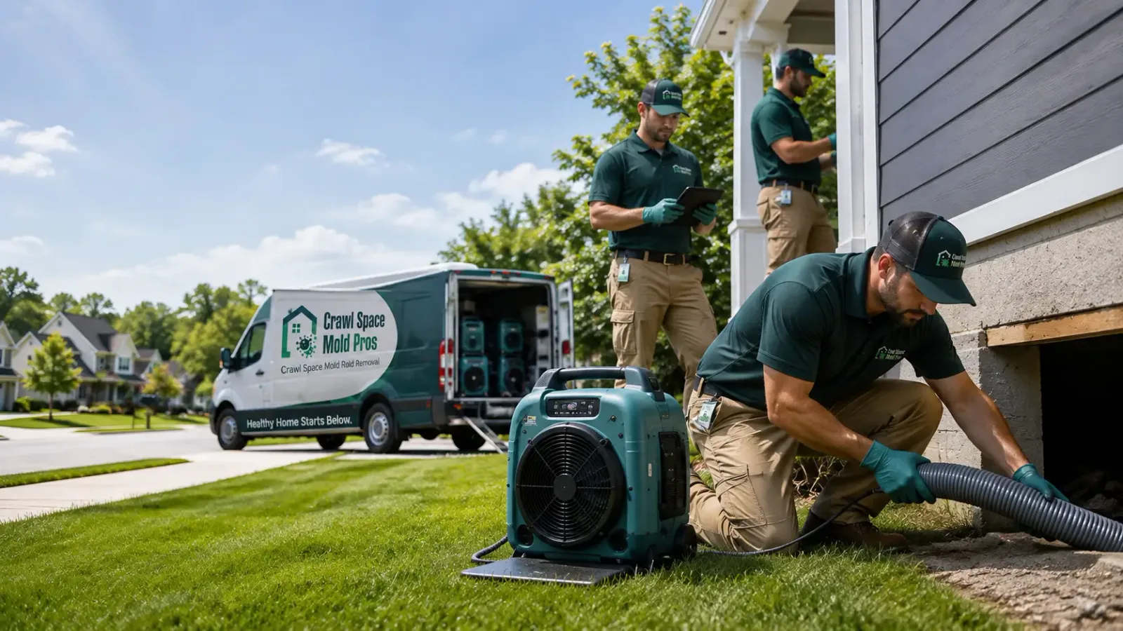 Crawl Space Mold Removal in Alma, MI
